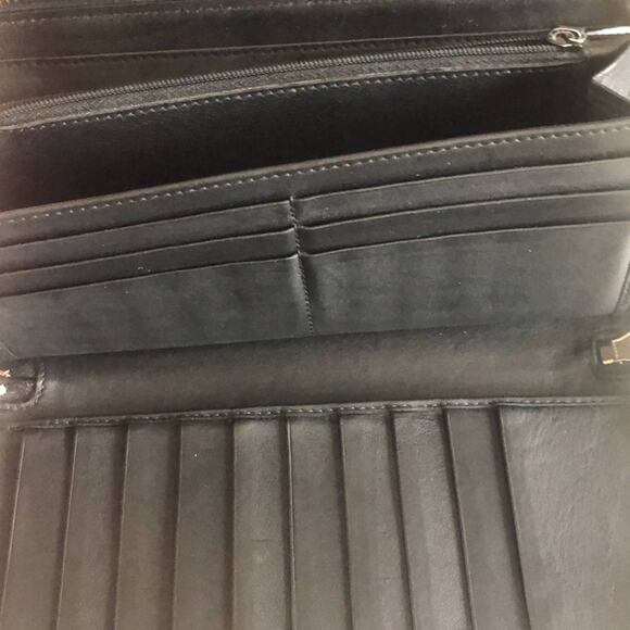 Gucci Black Guccissima Zip Around Long Wallet GG Signature leather - Picture 10 of 12